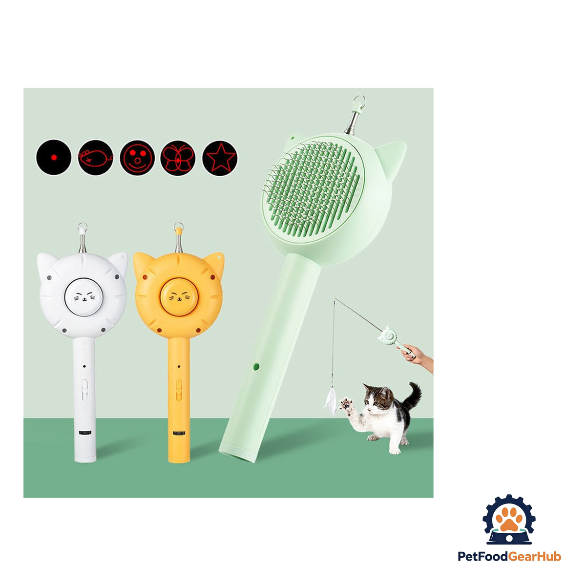PetFoodGearHub All-in-one Self-Cleaning Cat Brush & Toy - product image 8