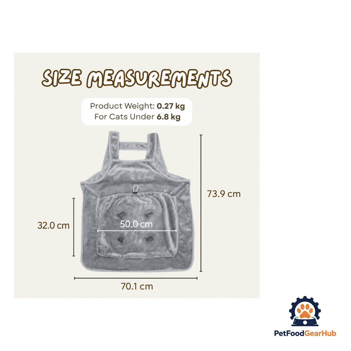 PetFoodGearHub Cozy Cat Grooming Apron - product image 8