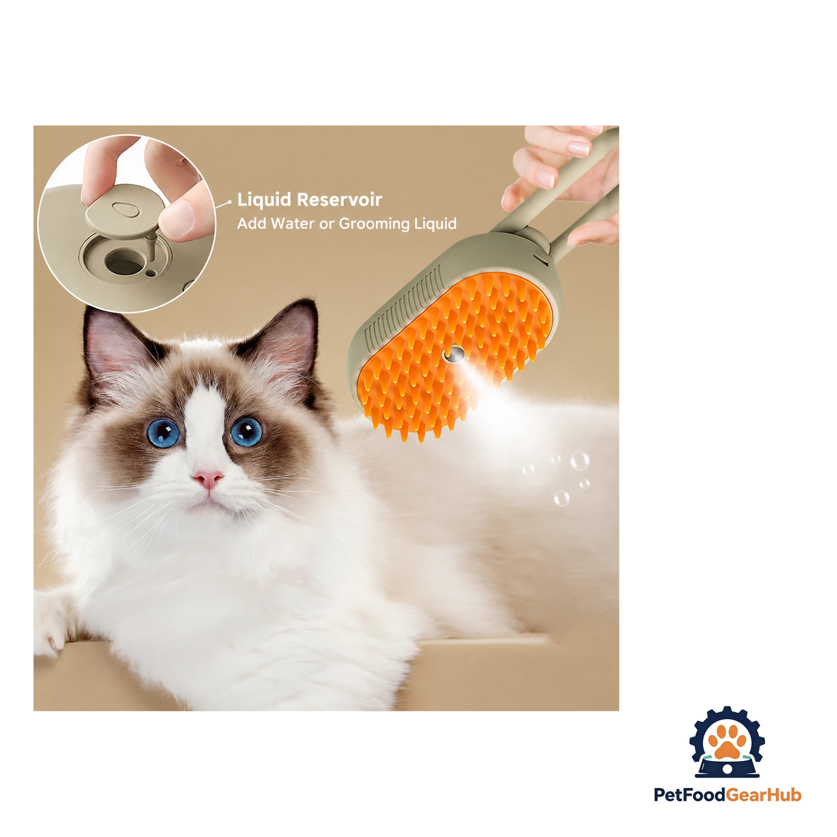 PetFoodGearHub 3-in-1 Rechargeable Pet Mist Brush for Cats & Dogs - product image 4