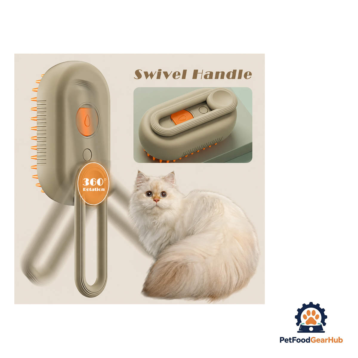 PetFoodGearHub 3-in-1 Rechargeable Pet Mist Brush for Cats & Dogs - product image 5