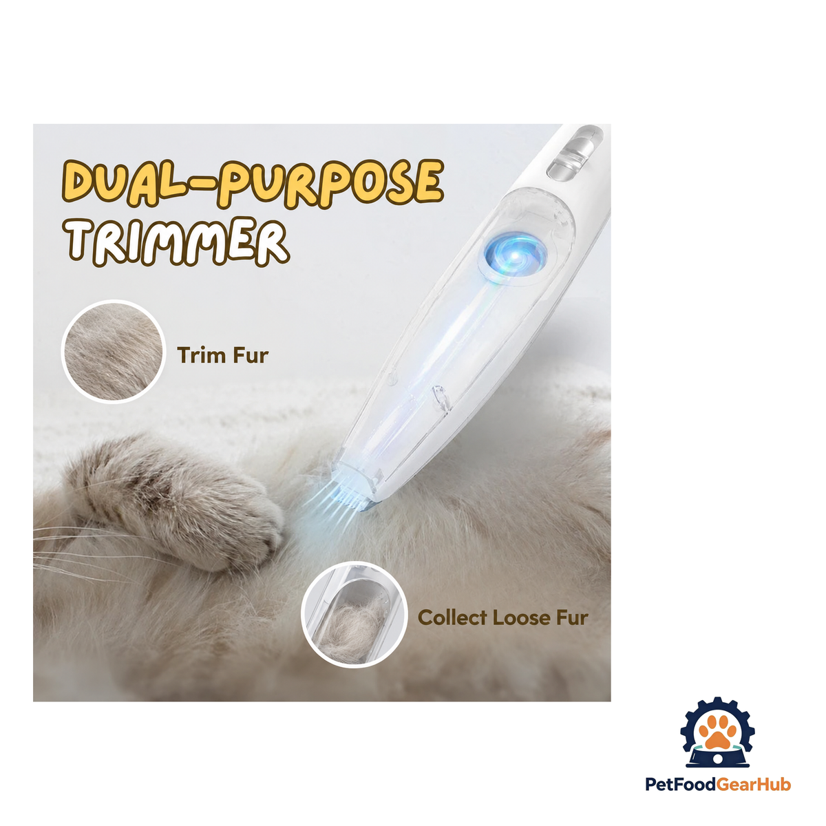 PetFoodGearHub Cat Grooming Vacuum Trimmer - product image 2
