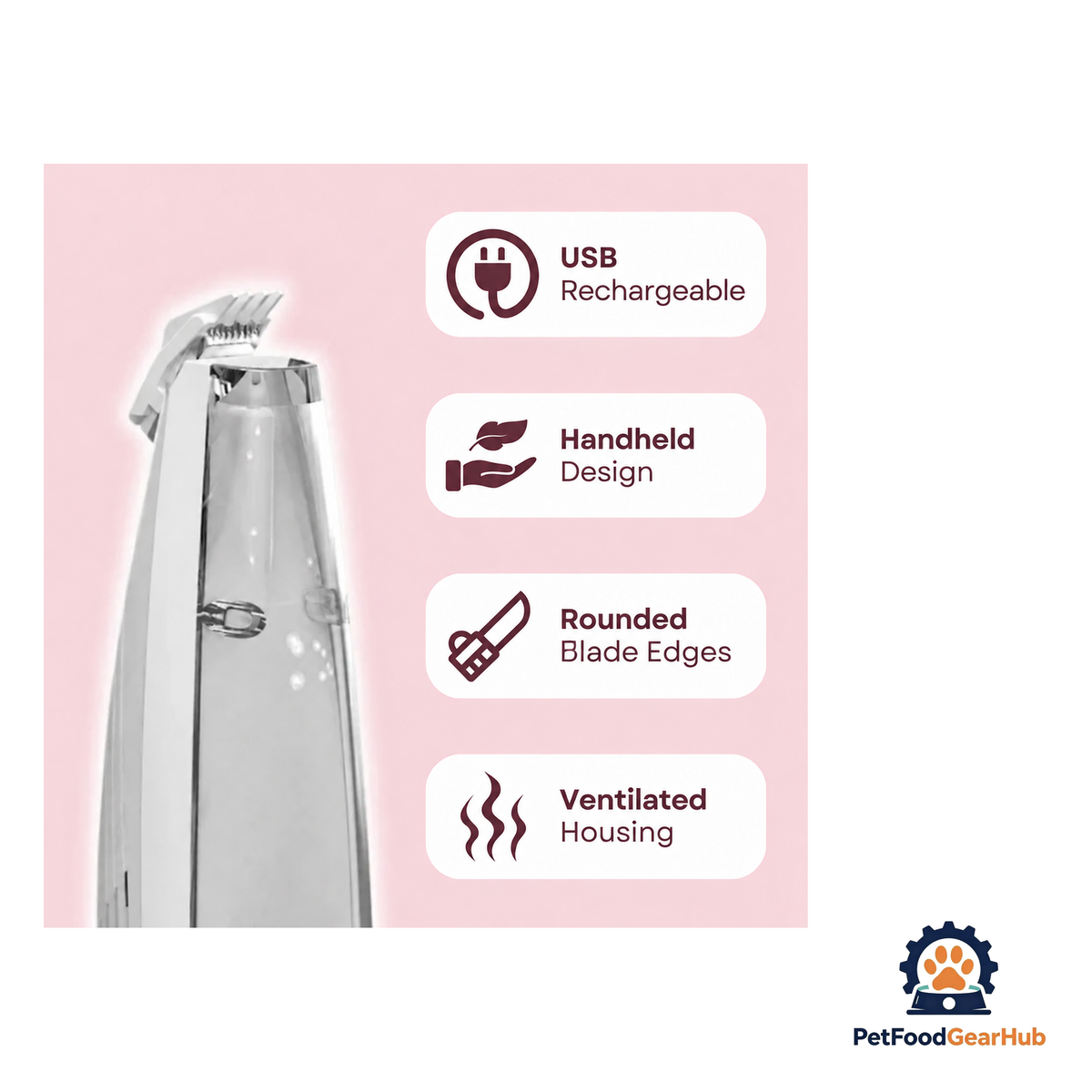 PetFoodGearHub Cat Grooming Vacuum Trimmer - product image 3
