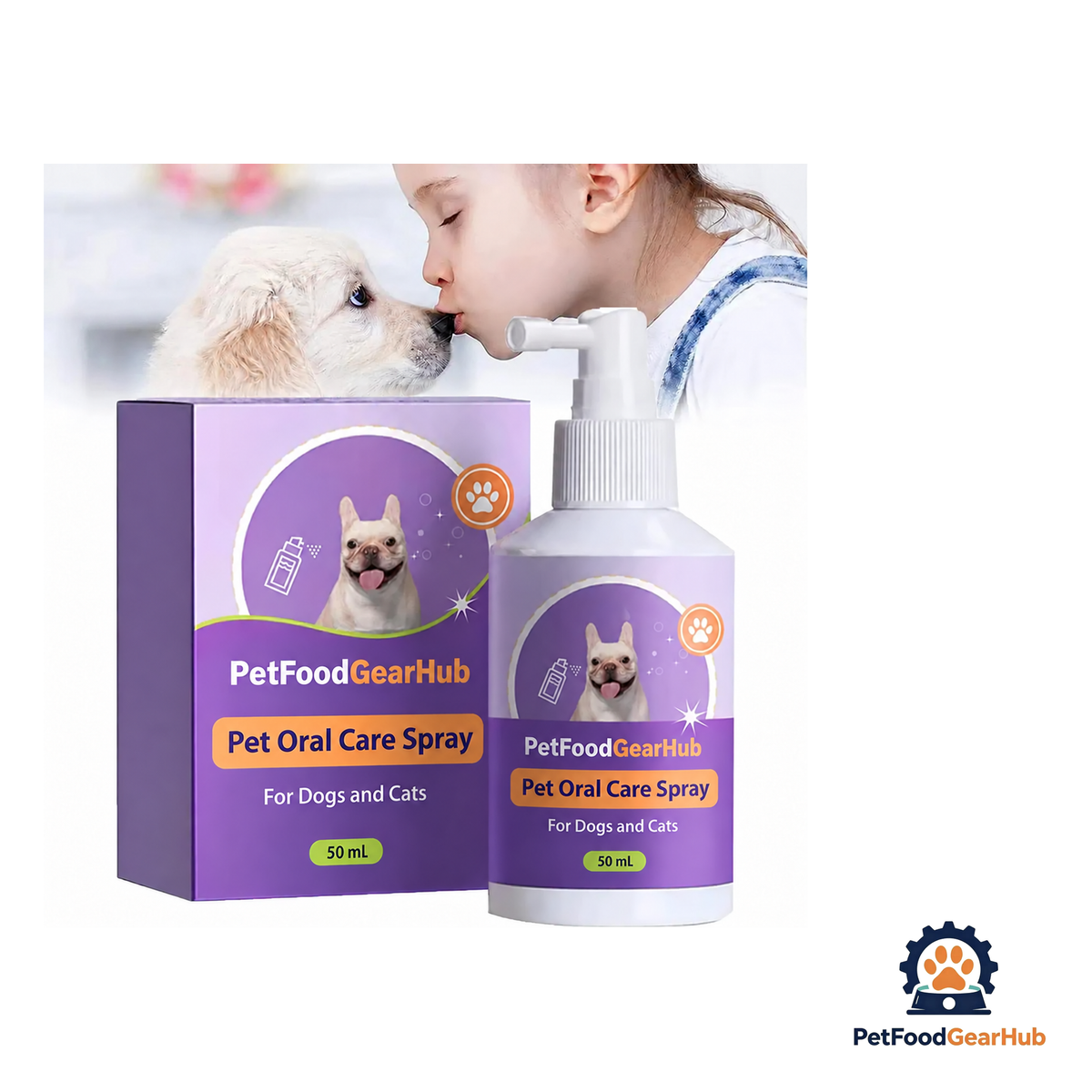 PetFoodGearHub 50 mL Pet Oral Care Spray for Cats and Dogs - product image 2