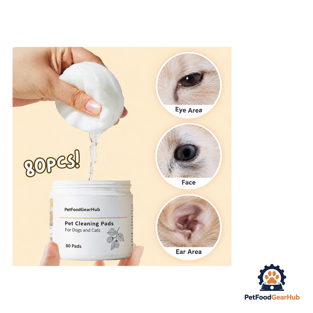 PetFoodGearHub Pet Wipes - product image 2