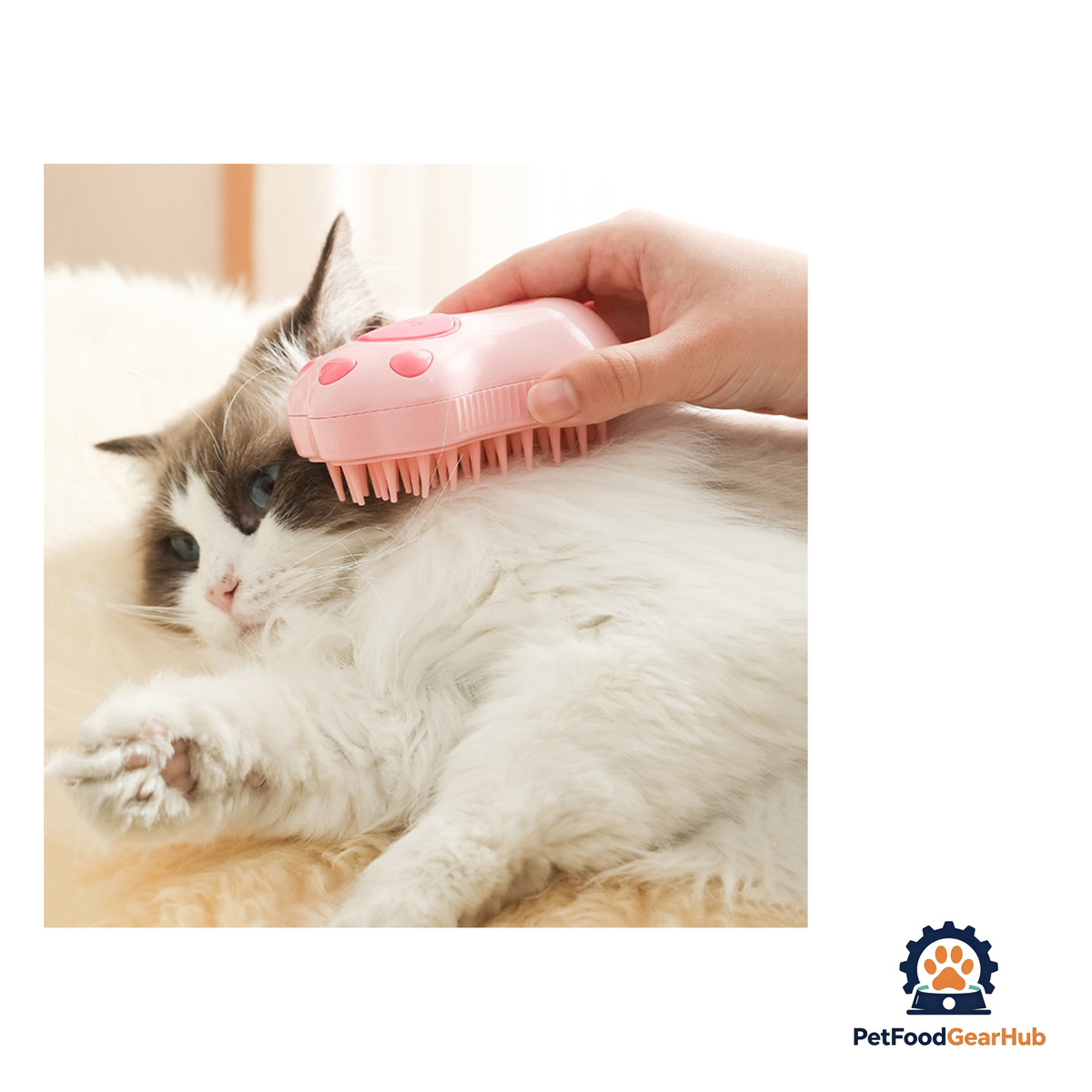 PetFoodGearHub 2-in-1 Cat Bath & Grooming Brush - product image 3