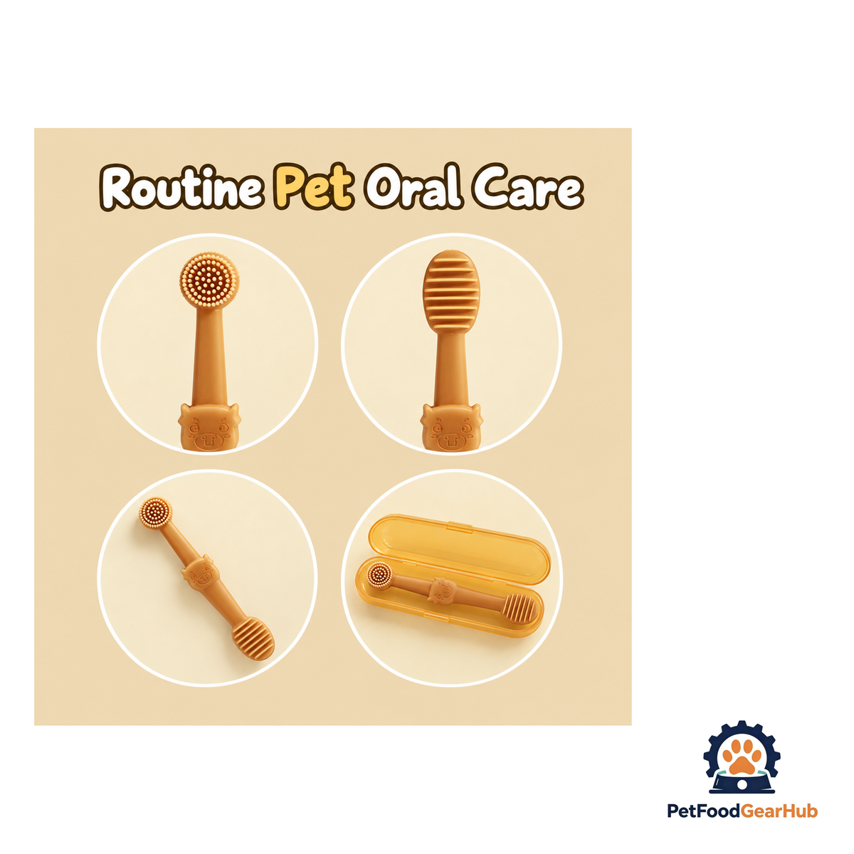 PetFoodGearHub Dual Pet Toothbrush Set for Cats and Dogs - product image 5