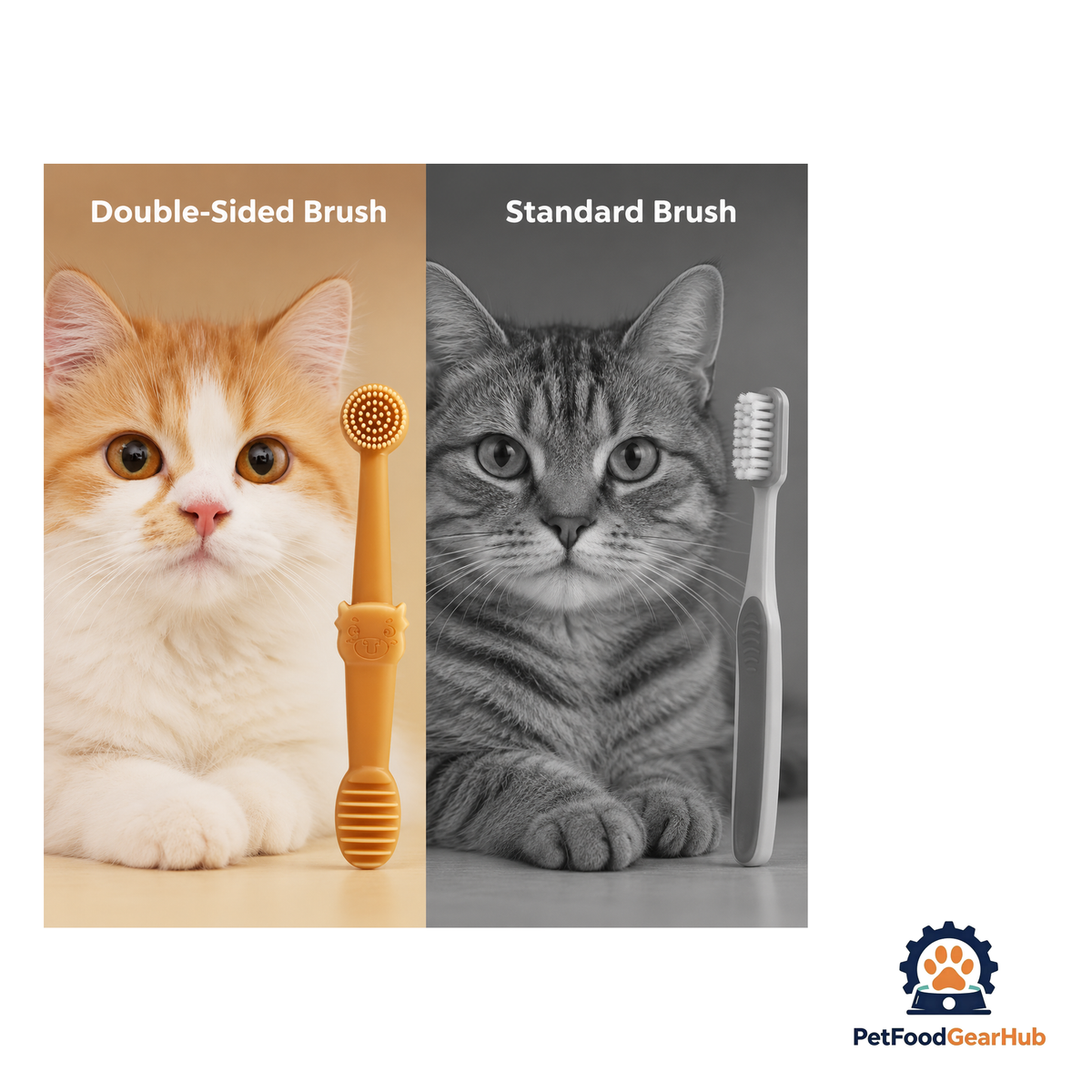 PetFoodGearHub Dual Pet Toothbrush Set for Cats and Dogs - product image 6