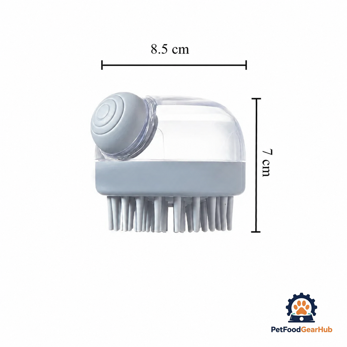 PetFoodGearHub Soft Silicone Pet Bath Brush with Shampoo Dispenser - product image 6