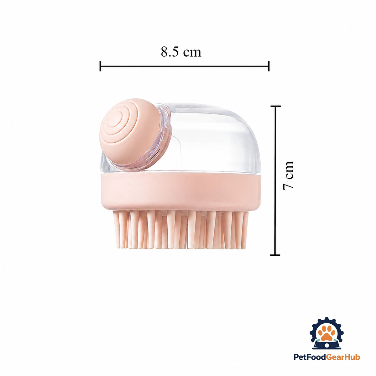 PetFoodGearHub Soft Silicone Pet Bath Brush with Shampoo Dispenser - product image 7