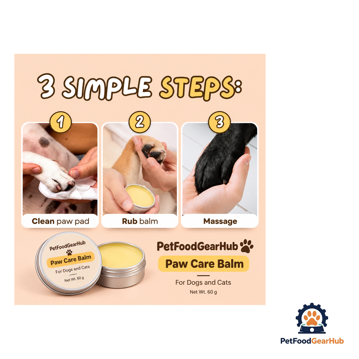 PetFoodGearHub Natural Paw Care Balm - product image 4