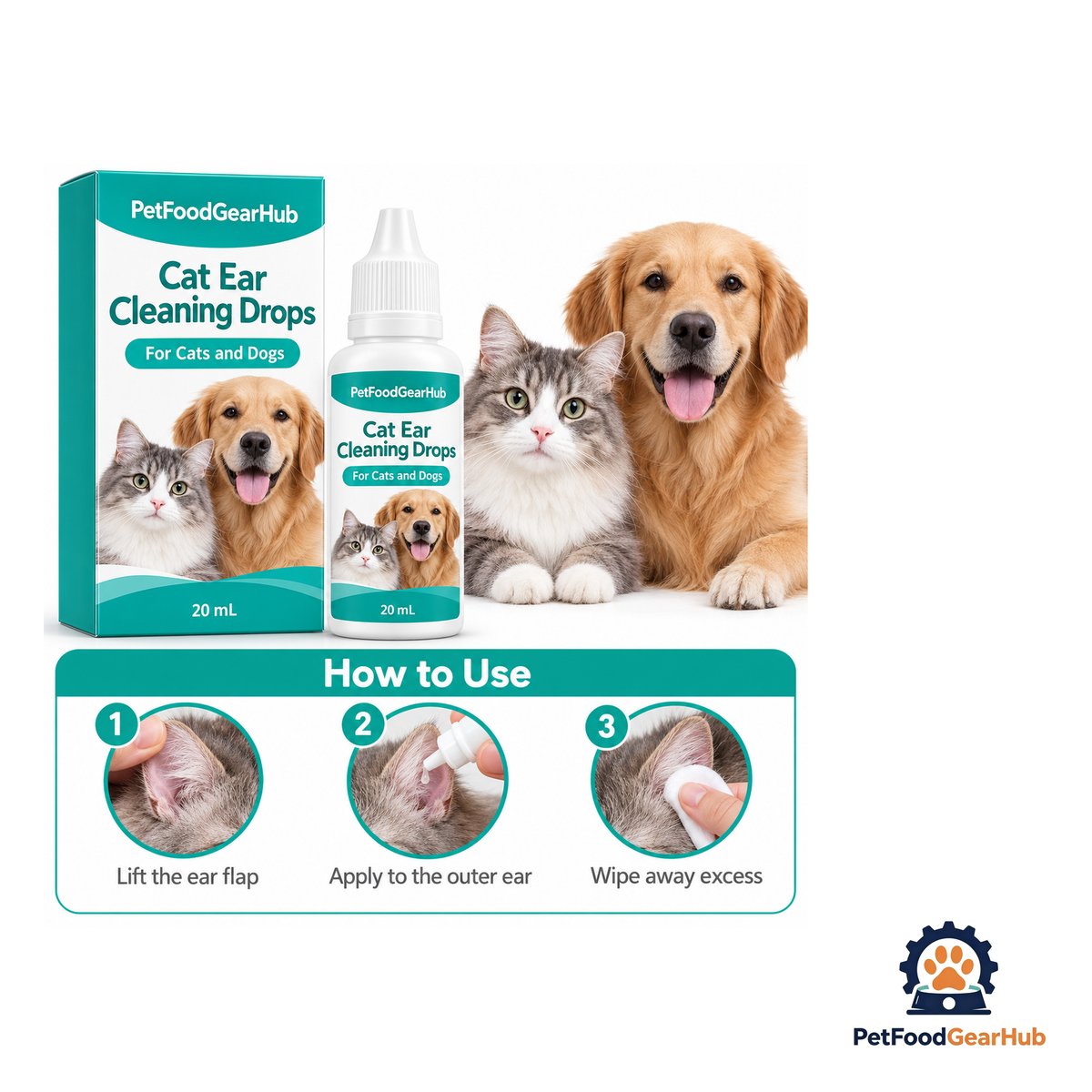 PetFoodGearHub Cat Ear Cleaning Drops - product image 5