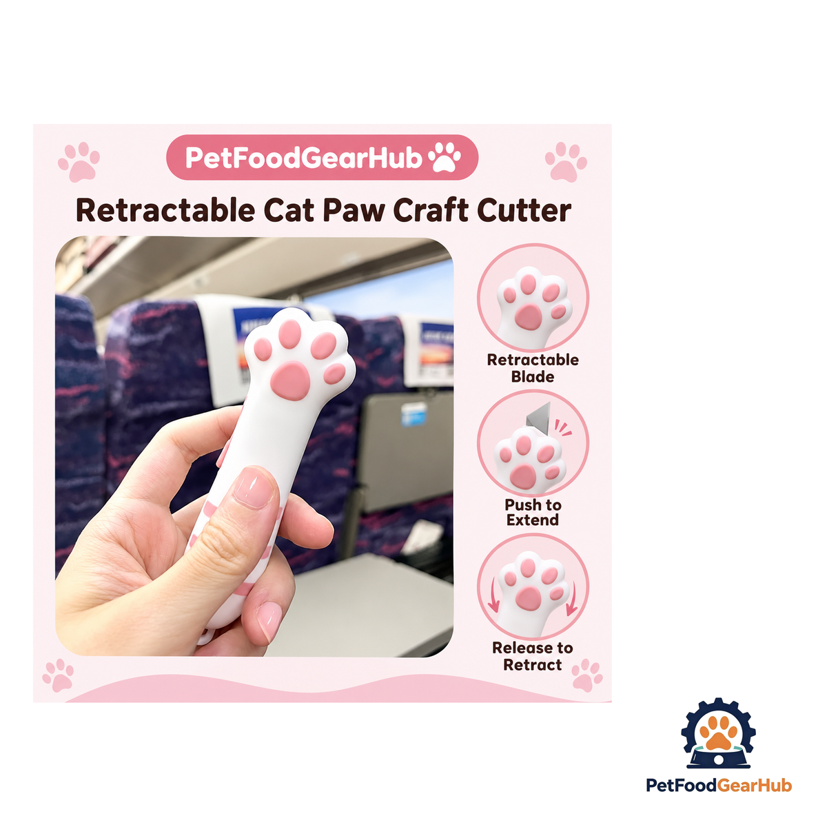 PetFoodGearHub Retractable Cat Paw Craft Cutter - product image 8