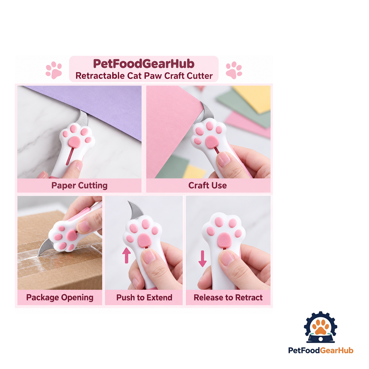 PetFoodGearHub Retractable Cat Paw Craft Cutter - product image 11