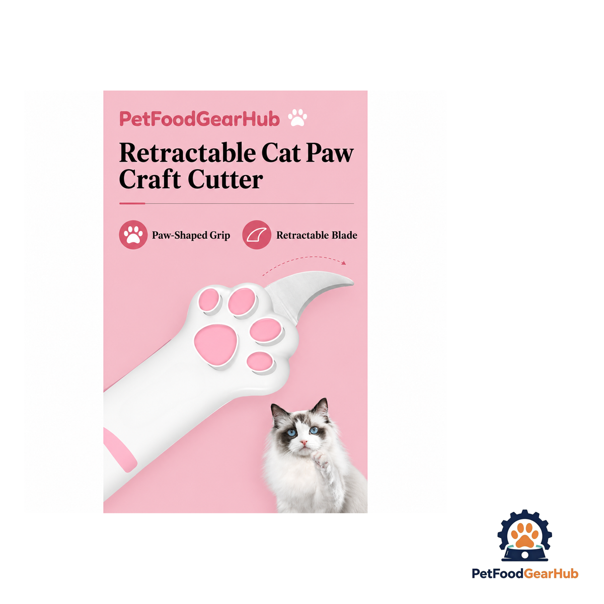 PetFoodGearHub Retractable Cat Paw Craft Cutter - product image 12