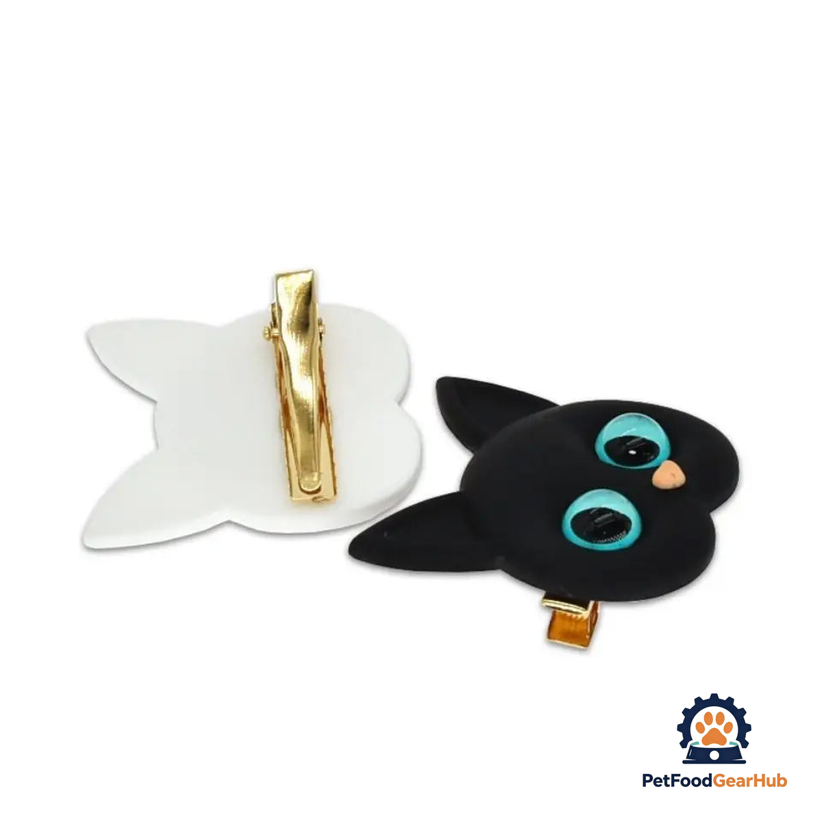 PetFoodGearHub Charming Cat Head Hair Clips - product image 3