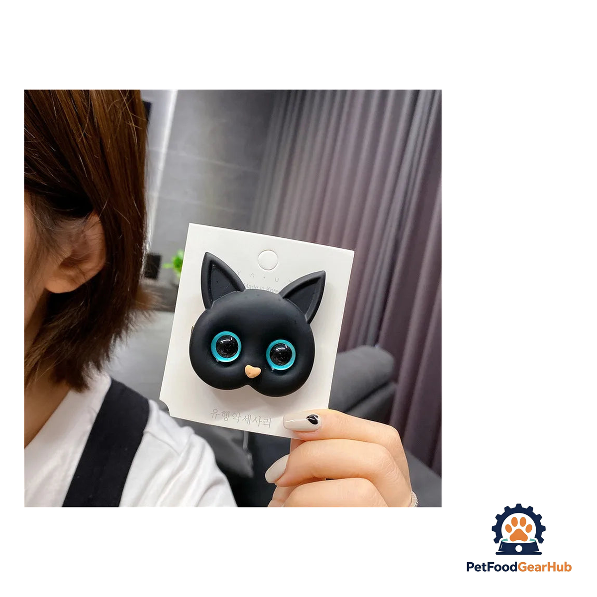 PetFoodGearHub Charming Cat Head Hair Clips - product image 5