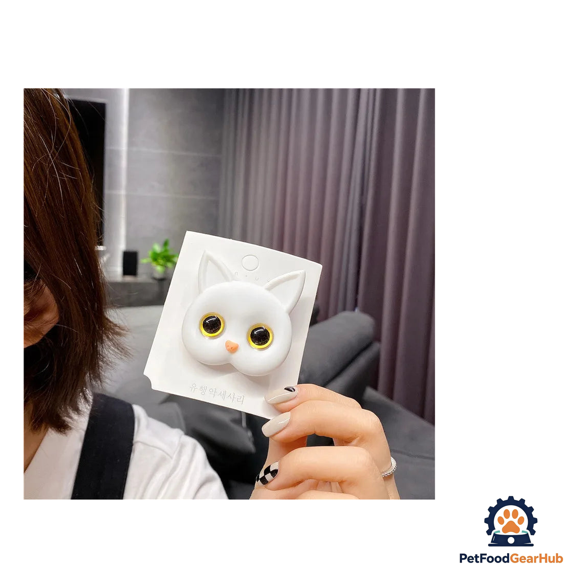PetFoodGearHub Charming Cat Head Hair Clips - product image 7