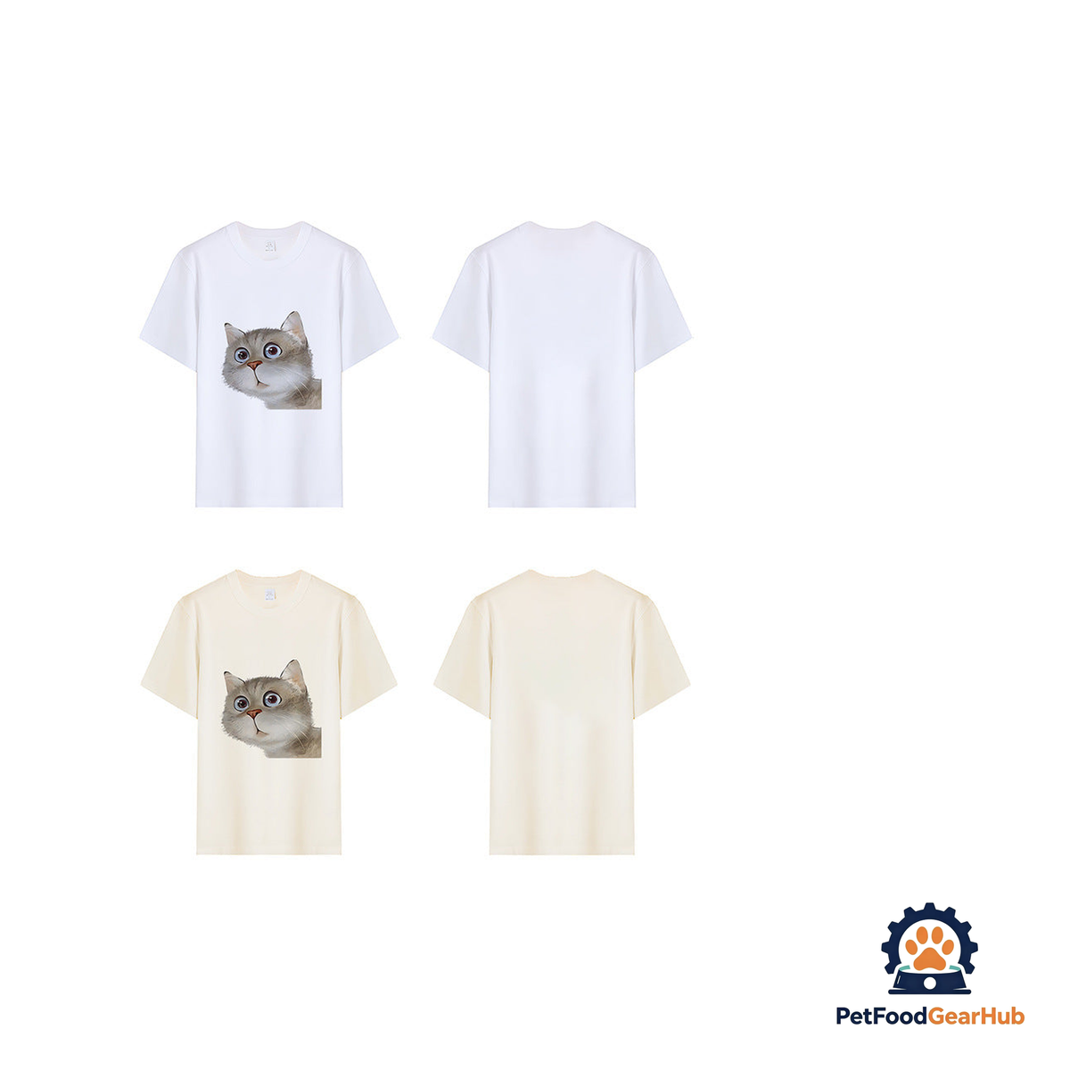 PetFoodGearHub Unisex Cat Print T-Shirt - product image 2