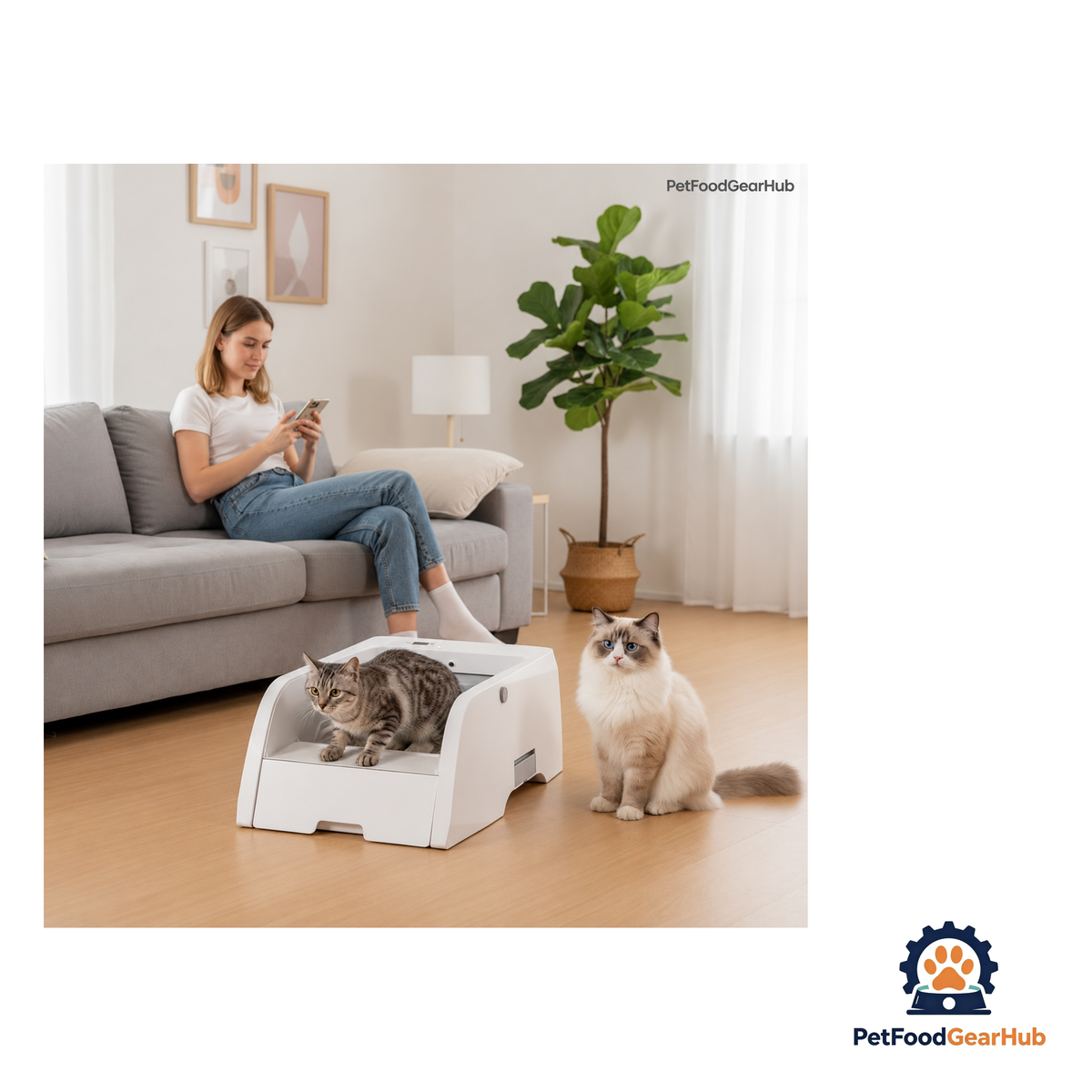 PetFoodGearHub Automatic Open-Top Litter Box - product image 2