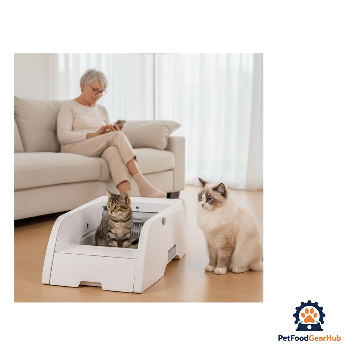 PetFoodGearHub Automatic Open-Top Litter Box - product image 4