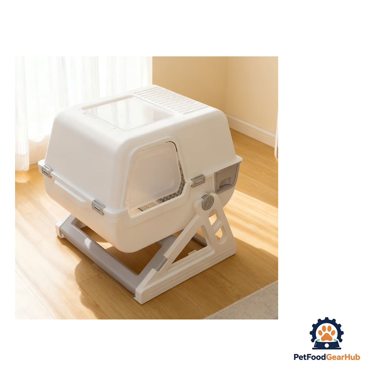 PetFoodGearHub Semi-Auto Flip Cleaning Litter Box - product image 10