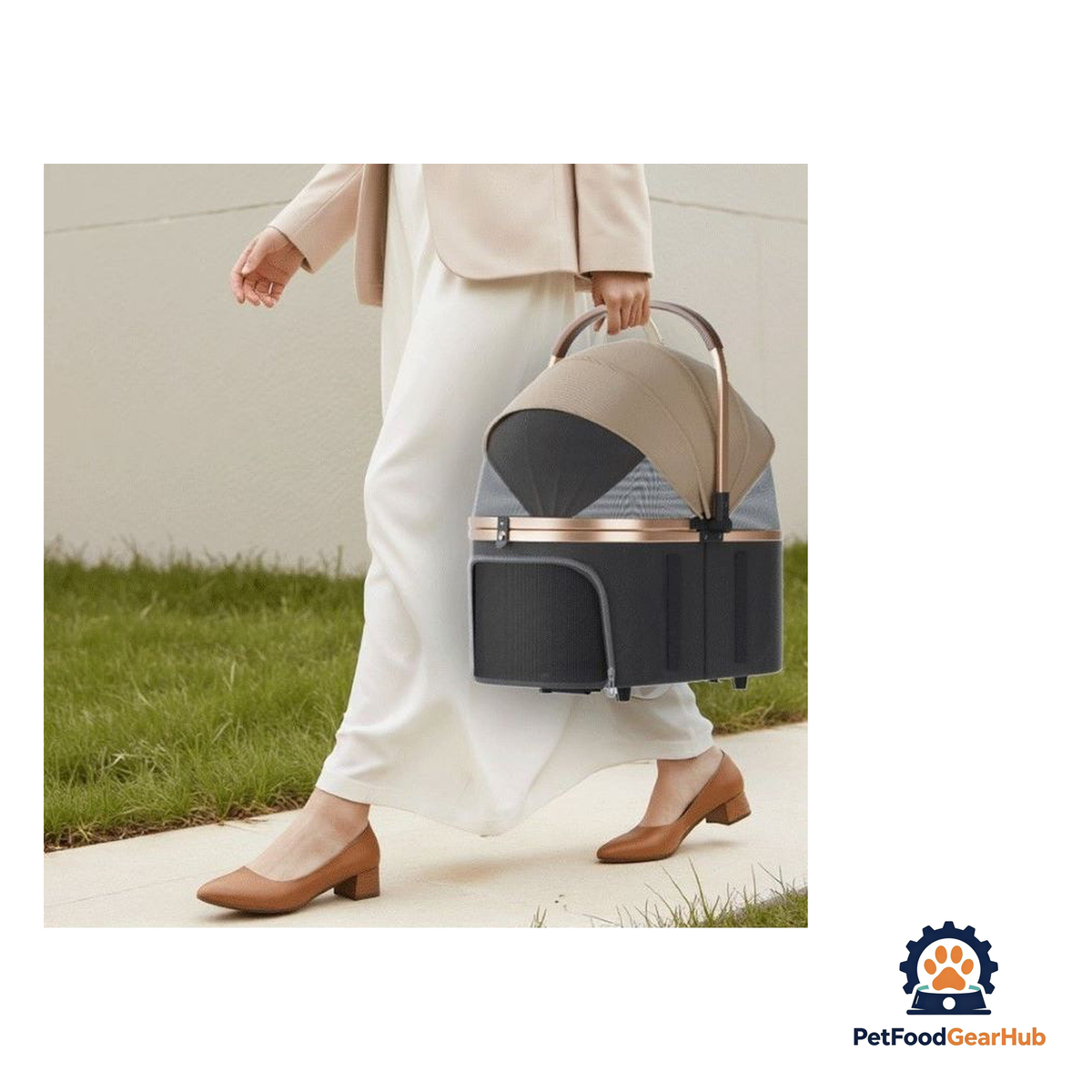 PetFoodGearHub 2-in-1 Foldable Pet Stroller - product image 9