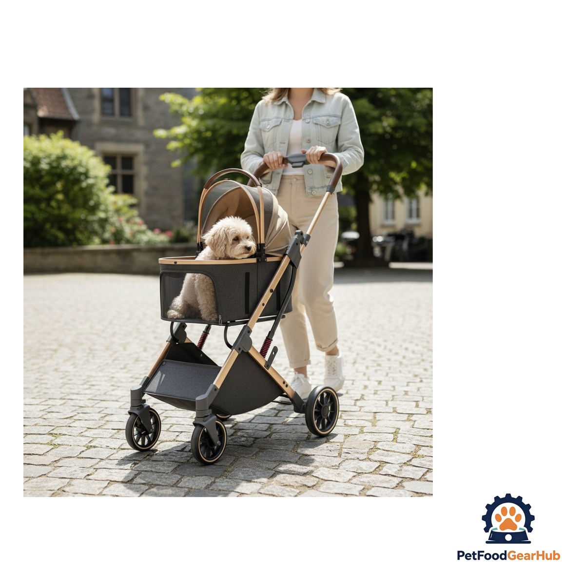 PetFoodGearHub 2-in-1 Foldable Pet Stroller - product image 10