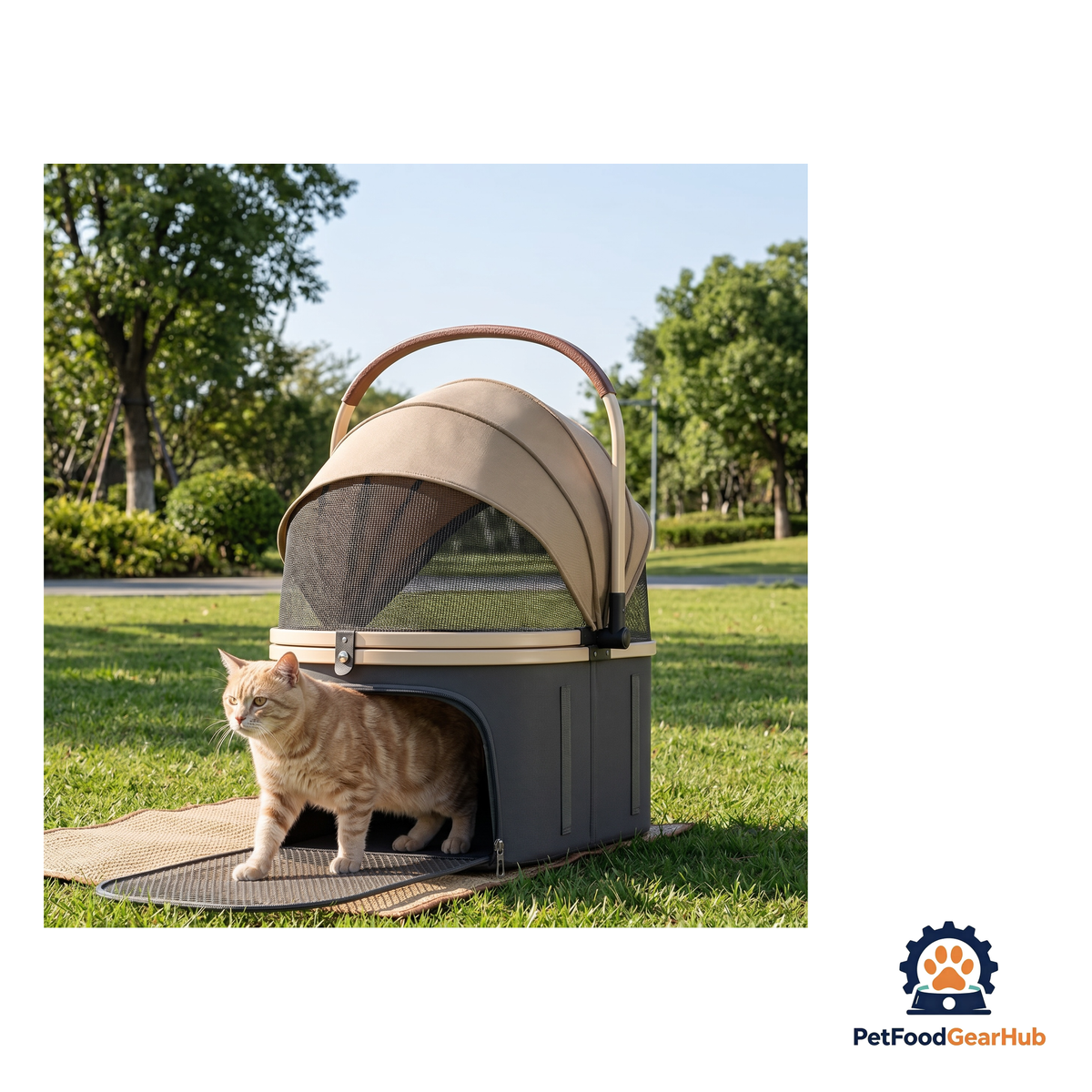 PetFoodGearHub 2-in-1 Foldable Pet Stroller - product image 12