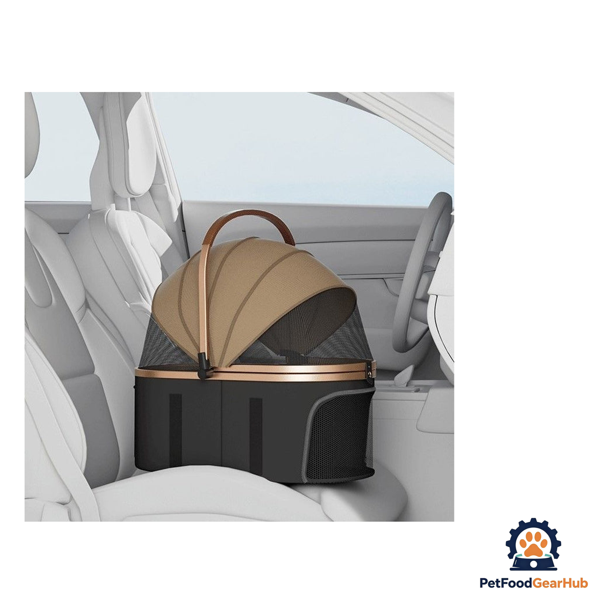 PetFoodGearHub 2-in-1 Foldable Pet Stroller - product image 15