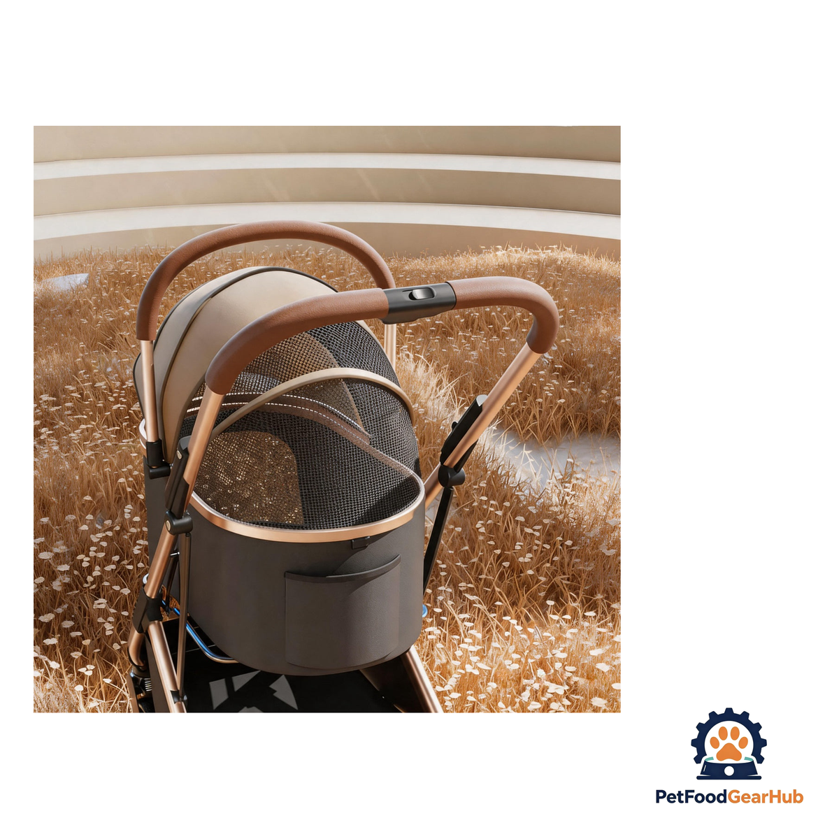 PetFoodGearHub 2-in-1 Foldable Pet Stroller - product image 16