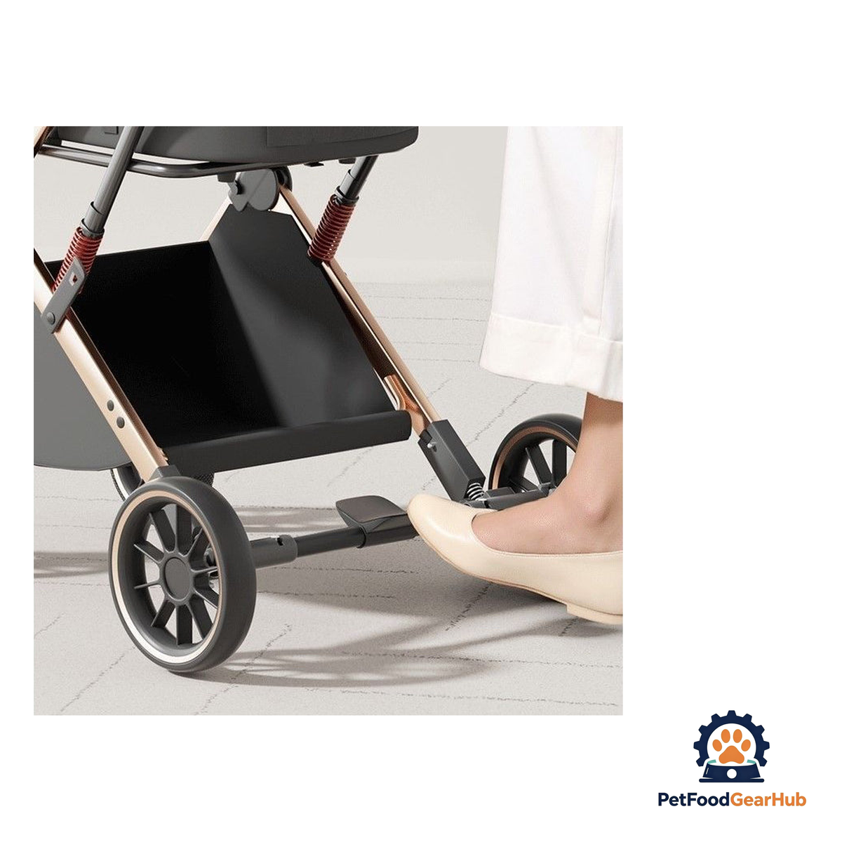 PetFoodGearHub 2-in-1 Foldable Pet Stroller - product image 19