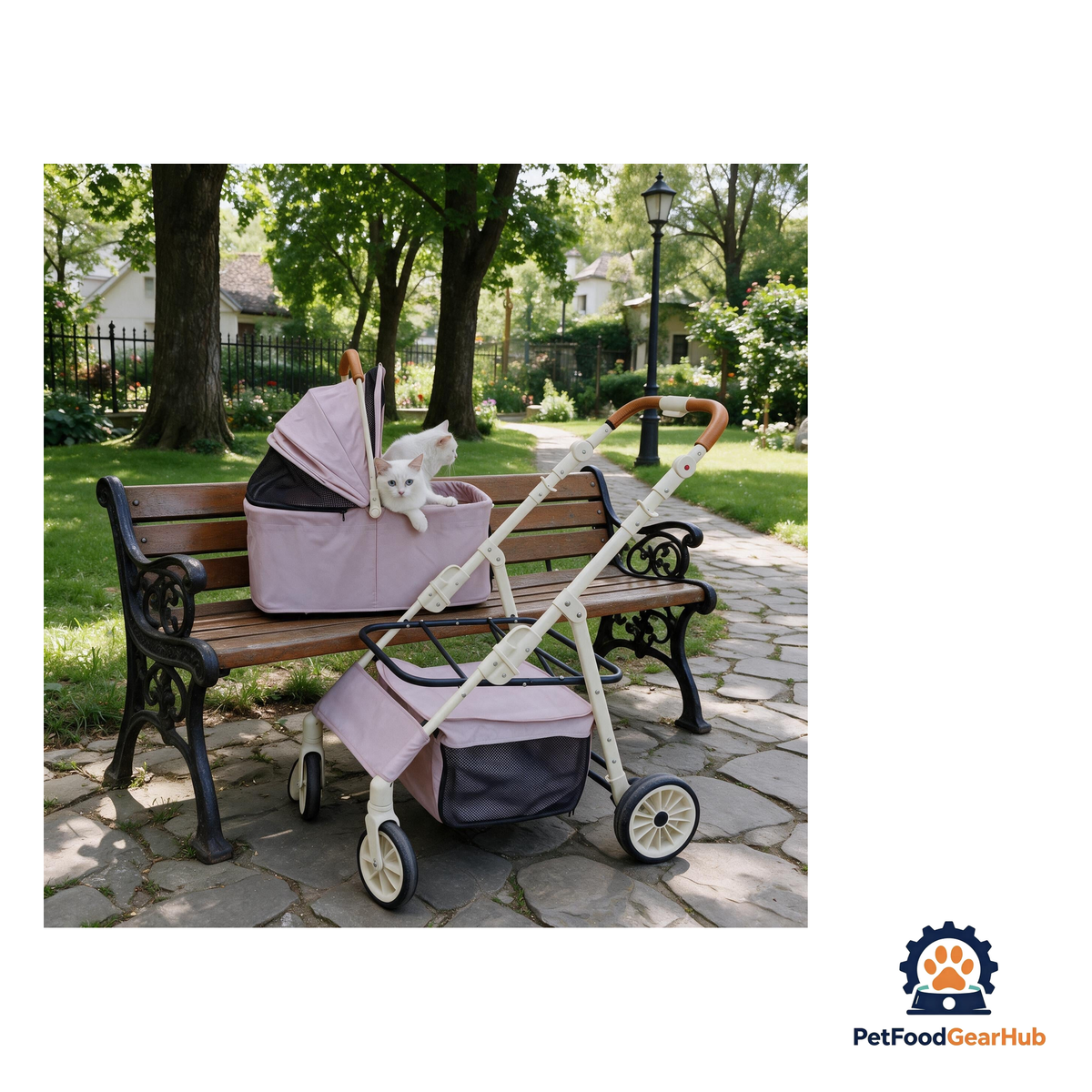 PetFoodGearHub 2-in-1 Foldable Pet Travel Stroller - product image 3