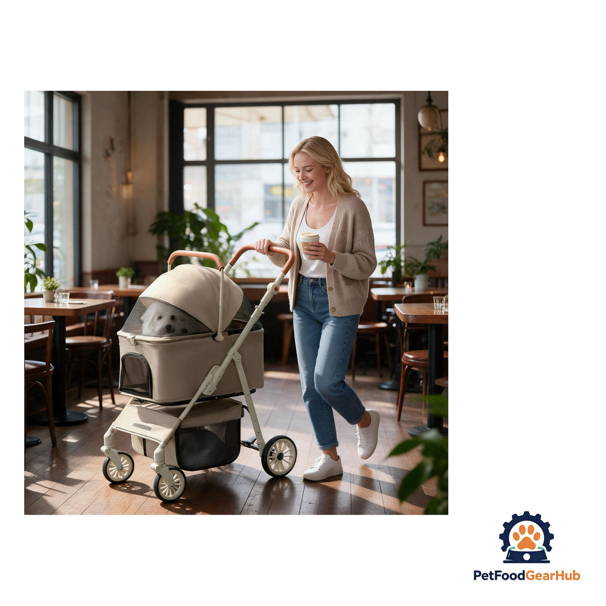 PetFoodGearHub 2-in-1 Foldable Pet Travel Stroller - product image 7