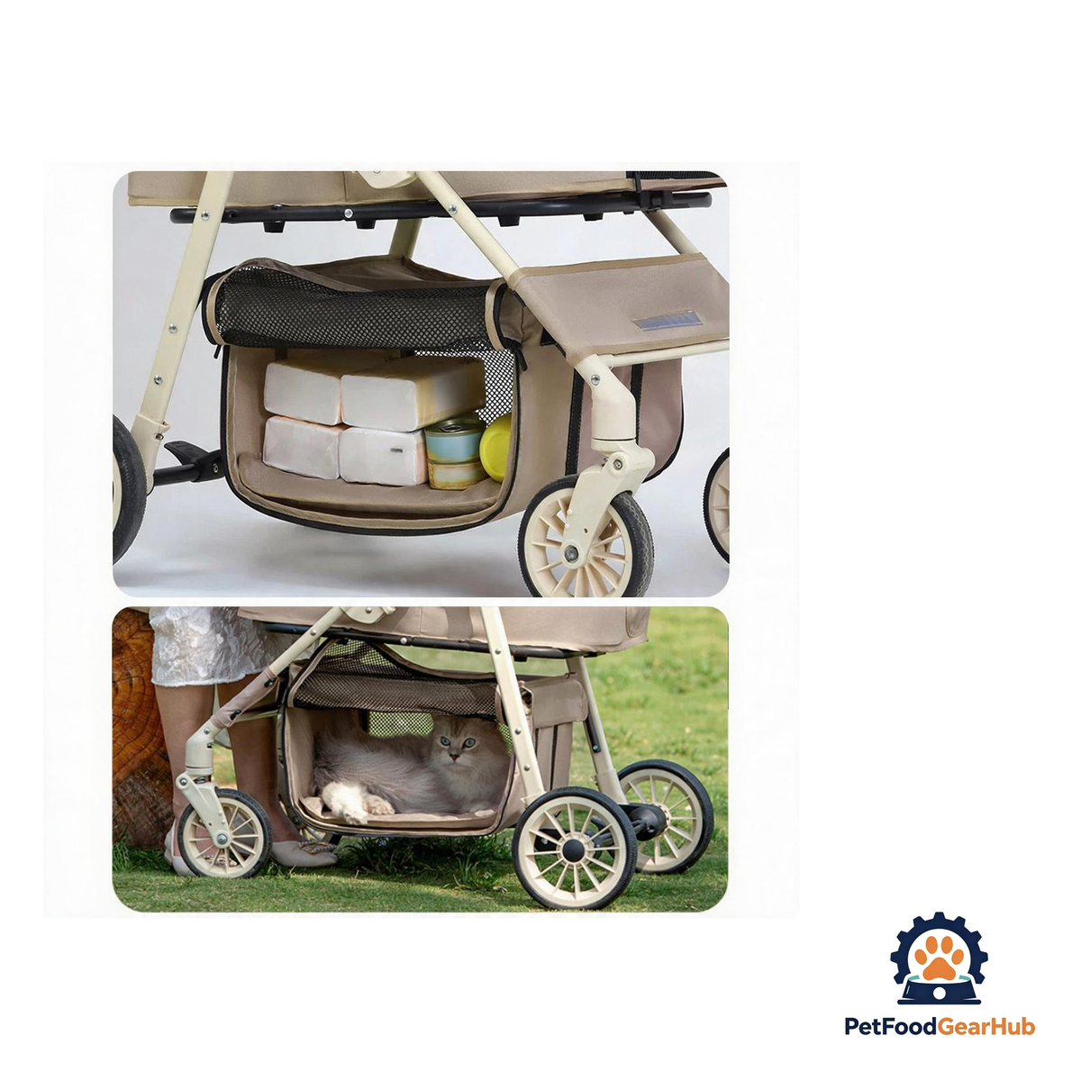 PetFoodGearHub 2-in-1 Foldable Pet Travel Stroller - product image 11