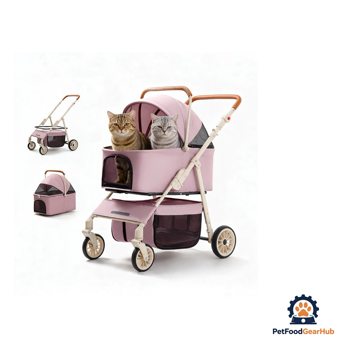 PetFoodGearHub 2-in-1 Foldable Pet Travel Stroller - product image 13