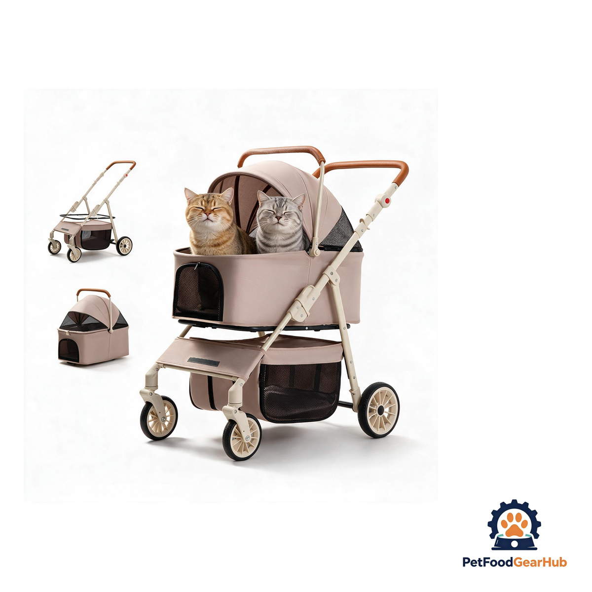 PetFoodGearHub 2-in-1 Foldable Pet Travel Stroller - product image 14