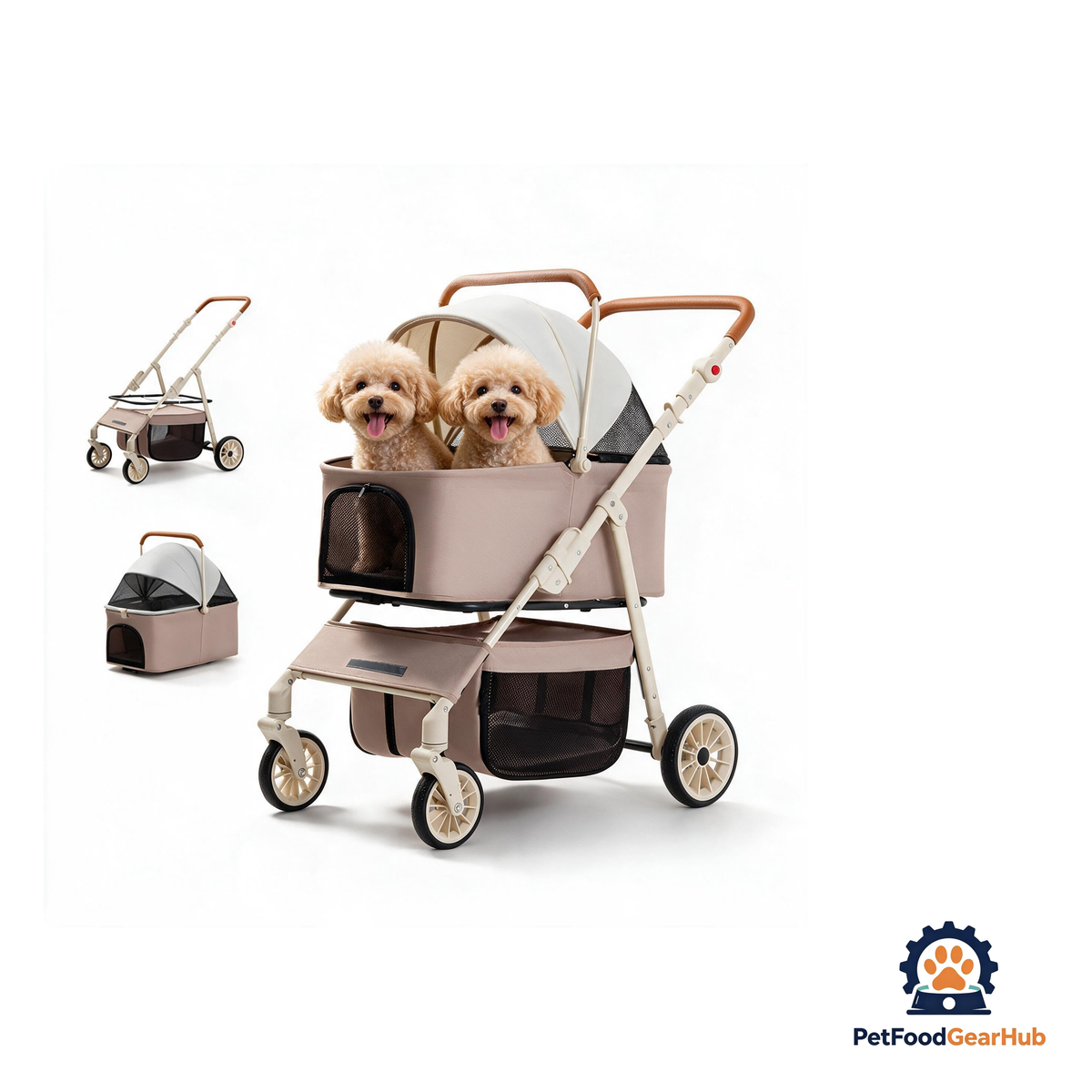 PetFoodGearHub 2-in-1 Foldable Pet Travel Stroller - product image 15