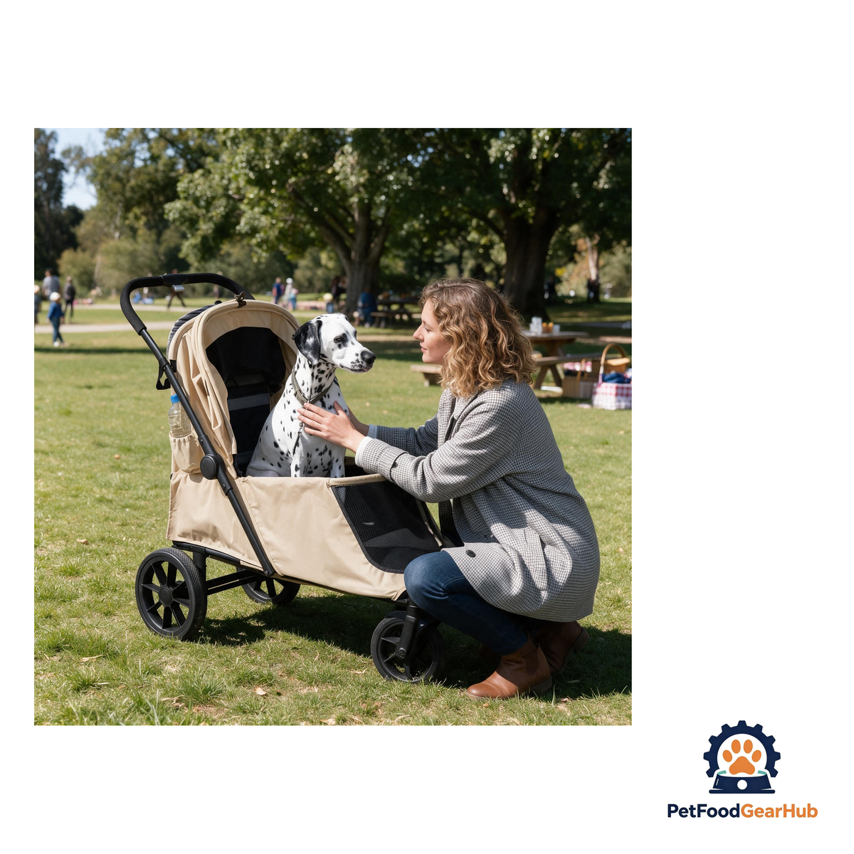 PetFoodGearHub Large Foldable Pet Stroller with Ramp - product image 6