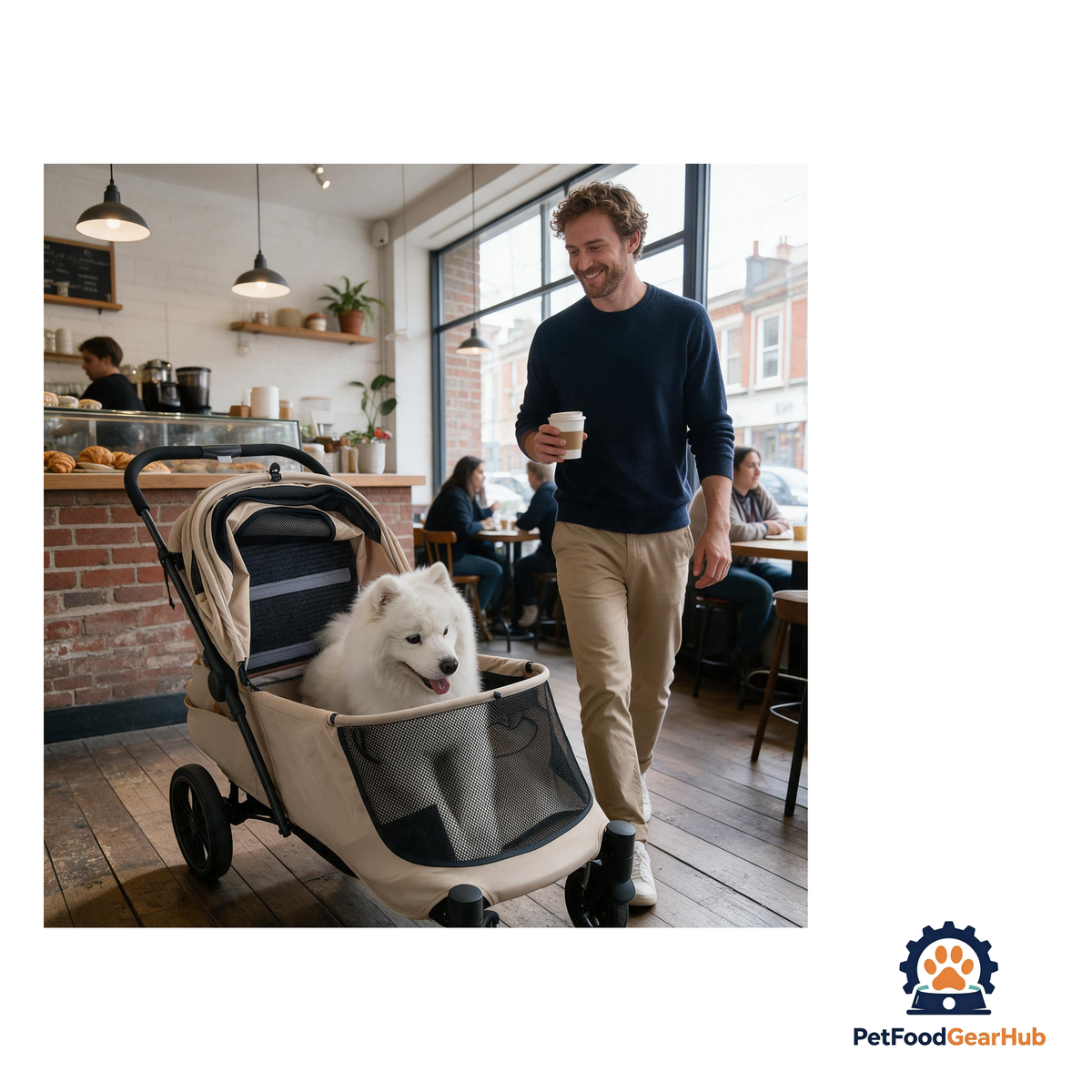 PetFoodGearHub Large Foldable Pet Stroller with Ramp - product image 7