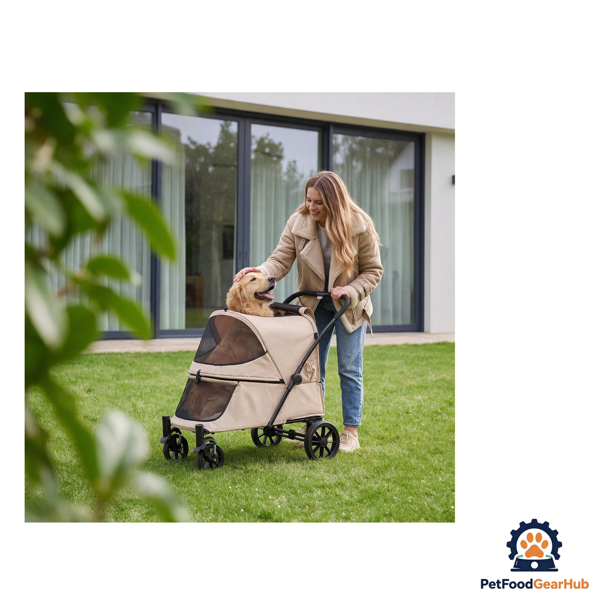 PetFoodGearHub Large Foldable Pet Stroller with Ramp - product image 12