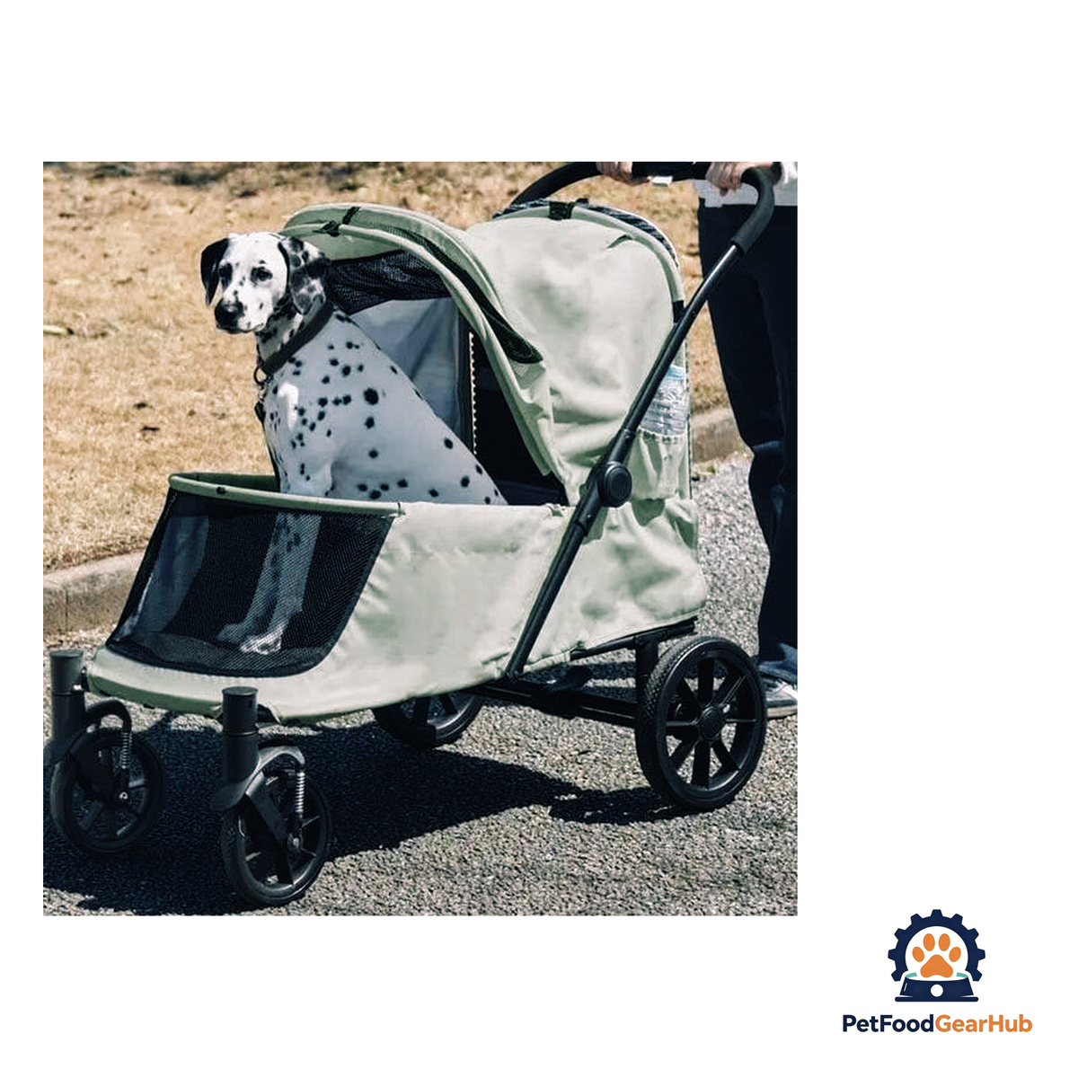 PetFoodGearHub Large Foldable Pet Stroller with Ramp - product image 13