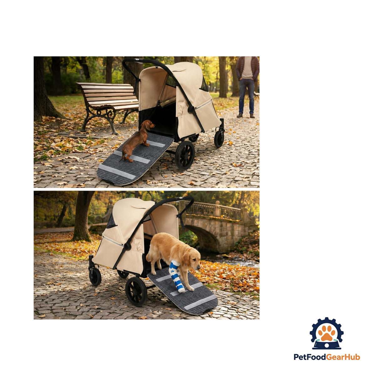 PetFoodGearHub Large Foldable Pet Stroller with Ramp - product image 15