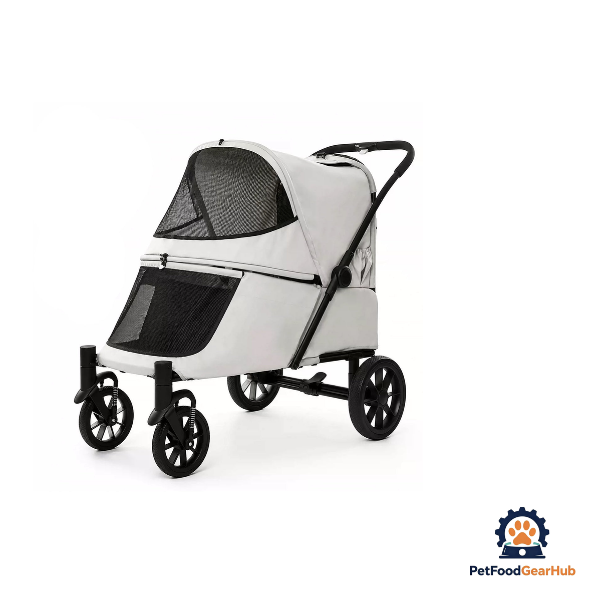 PetFoodGearHub Large Foldable Pet Stroller with Ramp - product image 18