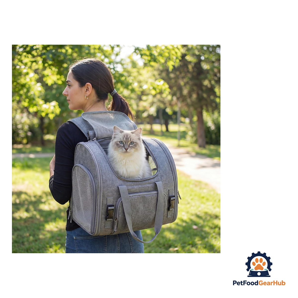 PetFoodGearHub Travel-Ready Expandable Pet Backpack - product image 2
