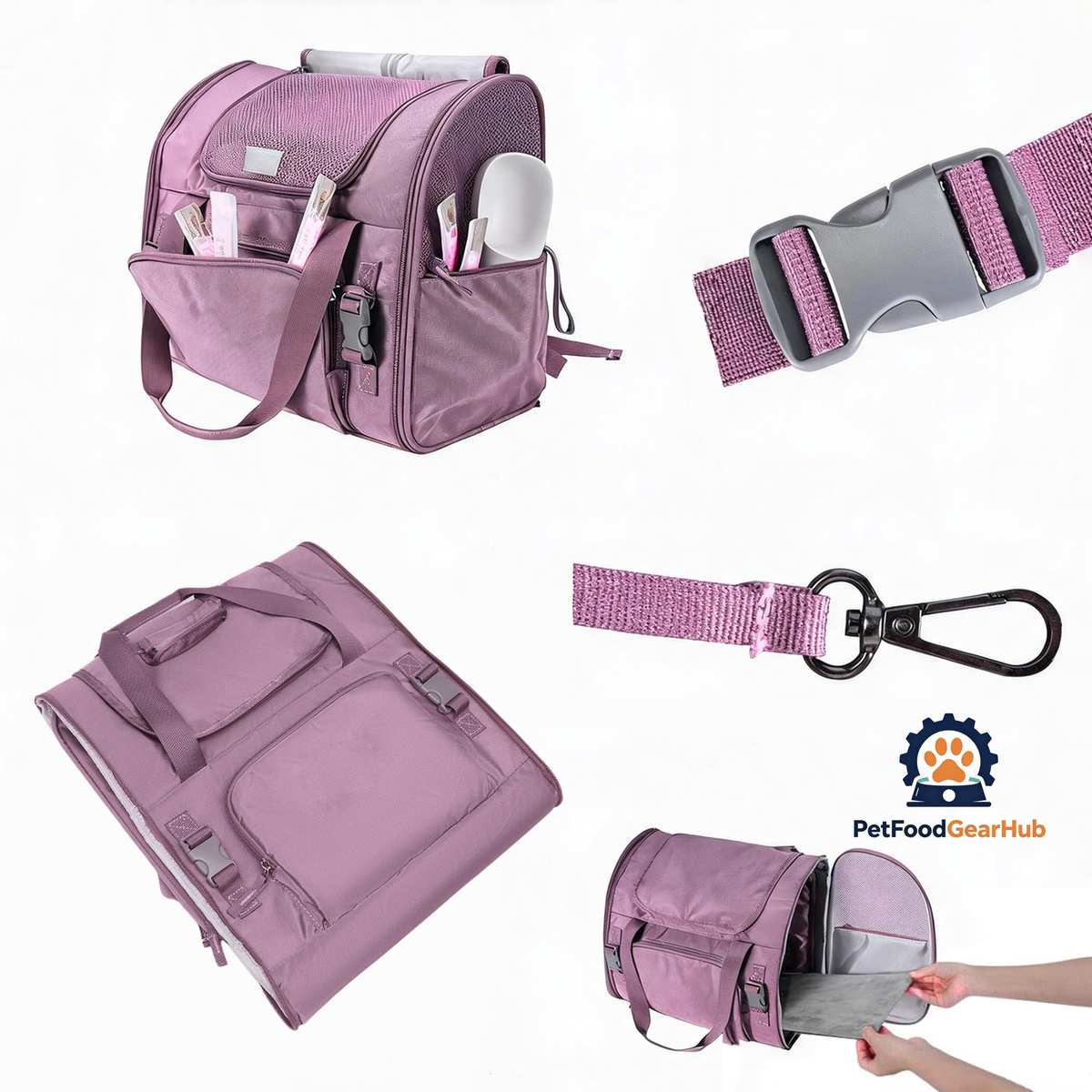 PetFoodGearHub Travel-Ready Expandable Pet Backpack - product image 7
