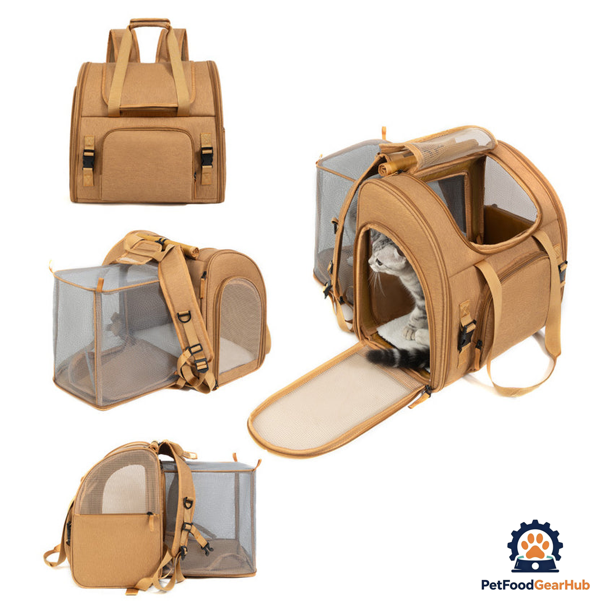PetFoodGearHub Travel-Ready Expandable Pet Backpack - product image 13