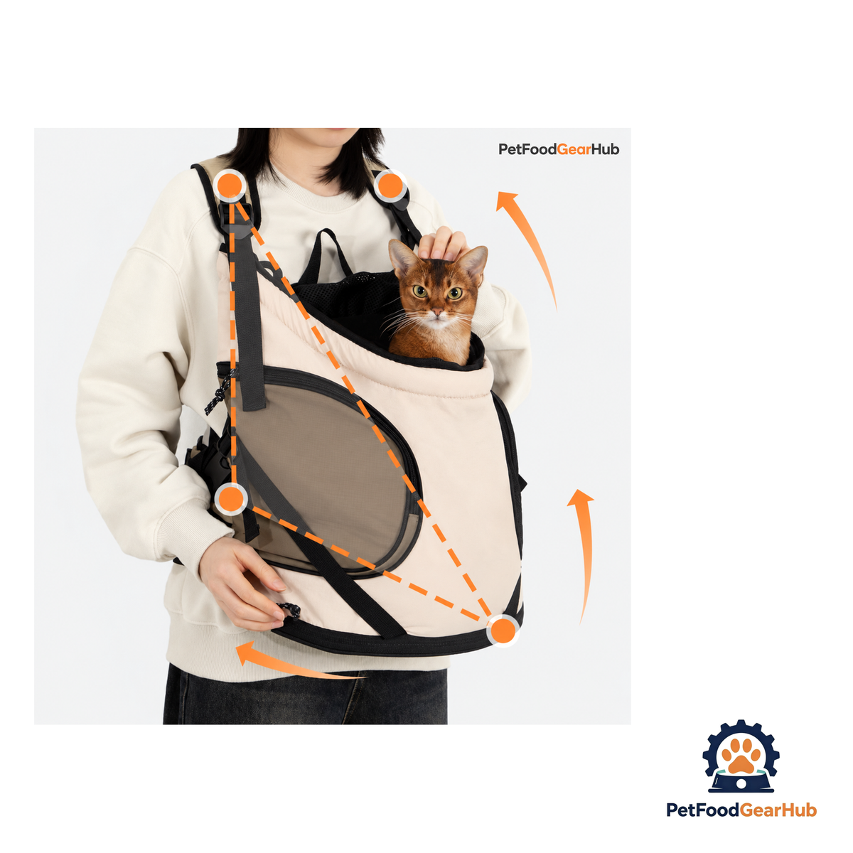 PetFoodGearHub Dual-Position Pet Carrier Backpack - product image 34