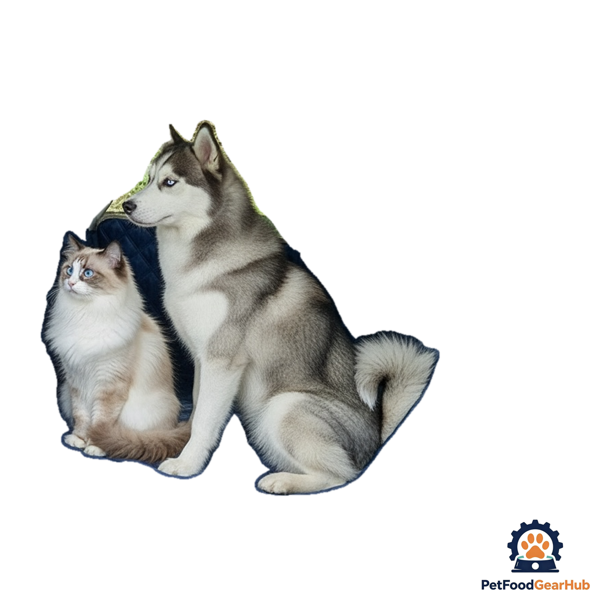 PetFoodGearHub Four-Board Reinforced Pet Car Seat Cover - product image 1