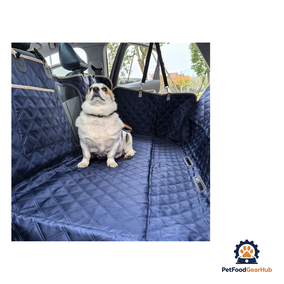 PetFoodGearHub Four-Board Reinforced Pet Car Seat Cover - product image 8