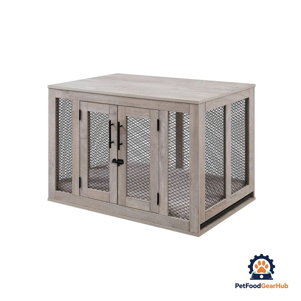PetFoodGearHub Rustic Dog Crate - product image 6